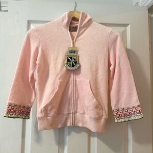 New - Juicy Couture Zoe Ponm Embroidery sweater